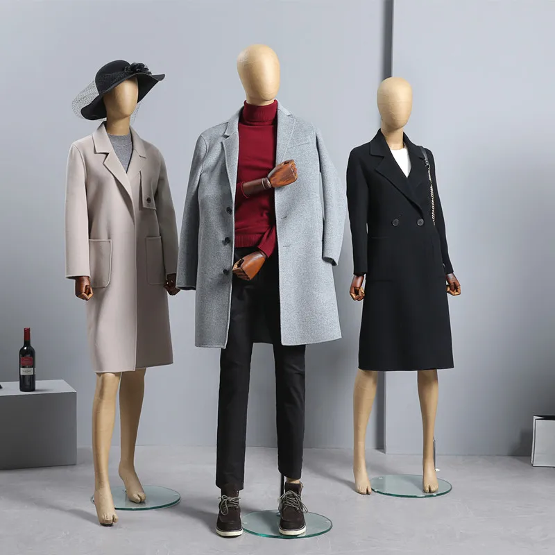 High-grade Paper Full-body Male And Female kraft Mannequin Exhibition Rack Women's Clothing Window Dummy Model