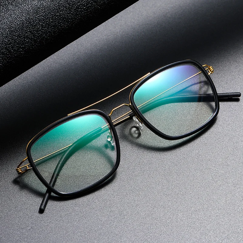 Blue Light Prescription Eyeglasses Denmark Brand Frame Square Men Aviator Screwless Lightweight Women Glasses Gafas De Oculos