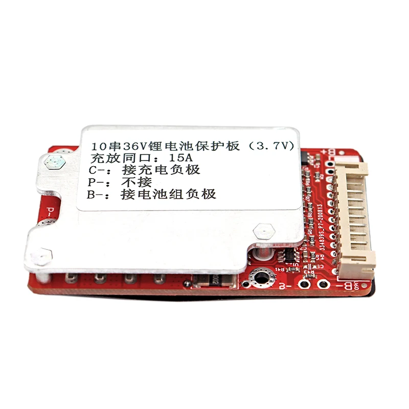 10S 36V 15A Lithium Protection Board 18650 Li-ion ebike Battery Same port PCM BMS PCB Board With Balance for Electric Bicycle