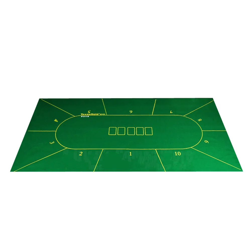 Poker Table Cloth Texas Poker Layouts Tablecloth Felt 10 Players Poker Mat / Tapis Poker 180*90cm
