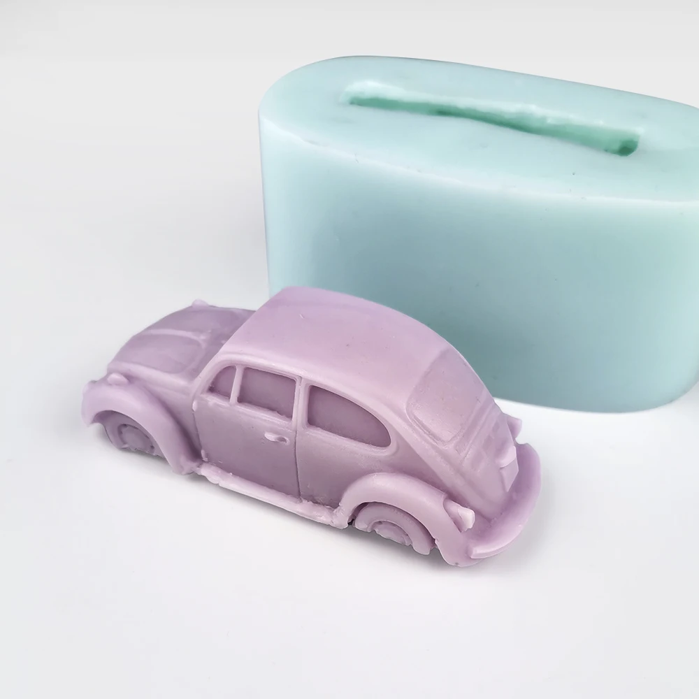 PRZY Toy Car Soap Molds Mould Silicone Car Soap Molds Fondant Handmade Mold Clay Resin Candle Mould