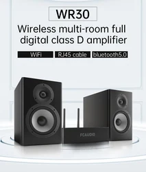 WR30 WiFi & aptX HD Bluetooth 5.0 preamplificatore HiFi con ESS9023DAC AKM ADC Multiroom Airplay tide DLNA QPLAY UPNP coassiale Opti