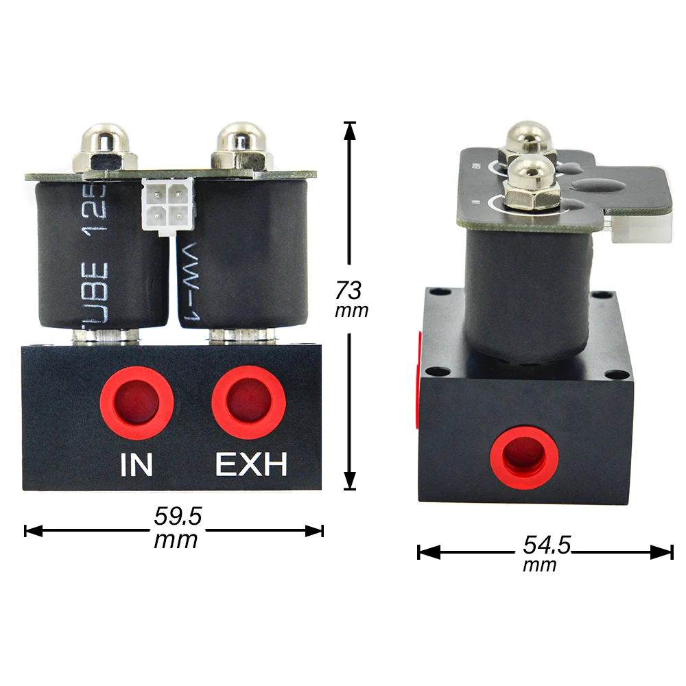 200PSI 12V Solenoid Valve Air ride Suspension Manifold Valve Double Solenoid Valve Set With Wireless Remote Control