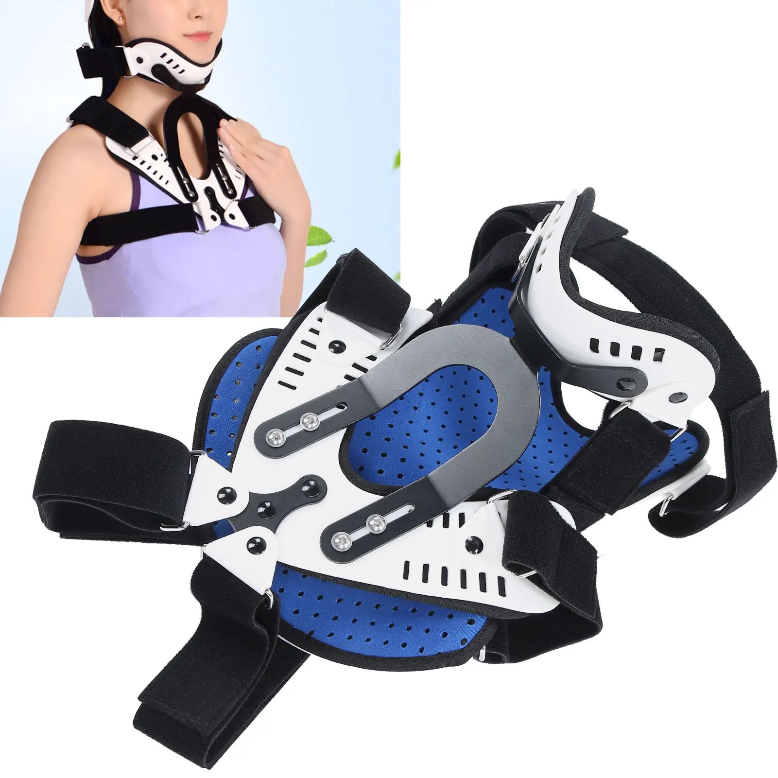 

Adjustable Cervical Spine Tractor Correction Neck Brace Support Fixation Traction Device Used For Cervical Fracture Dislocation