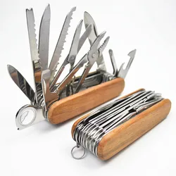 Outdoor stainless steel multipurpose tools, Multi-purpose folding knife, Swiss Knife, Camping knife,