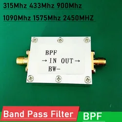 DYKB Band Pass Filter BPF 315M 433M 868MHZ 900M 1090M 1.5G 2.4G Anti-interference for Ham Radio Amplifier SDR wifi GPS