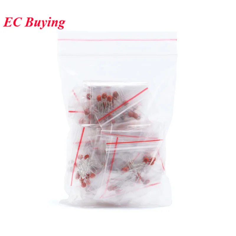 300pcs/lot Ceramic Capacitor Set 2pF-0.1uF Capacitance Electronic Components Capacitor Assorted Kit Samples DIY 30 Values*10pcs