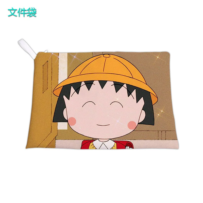 IVYYE chi-bi Maruko Anime dostosowana torebka na co dzień pióro aktówka Student Cartoon Tote dzieci Unisex