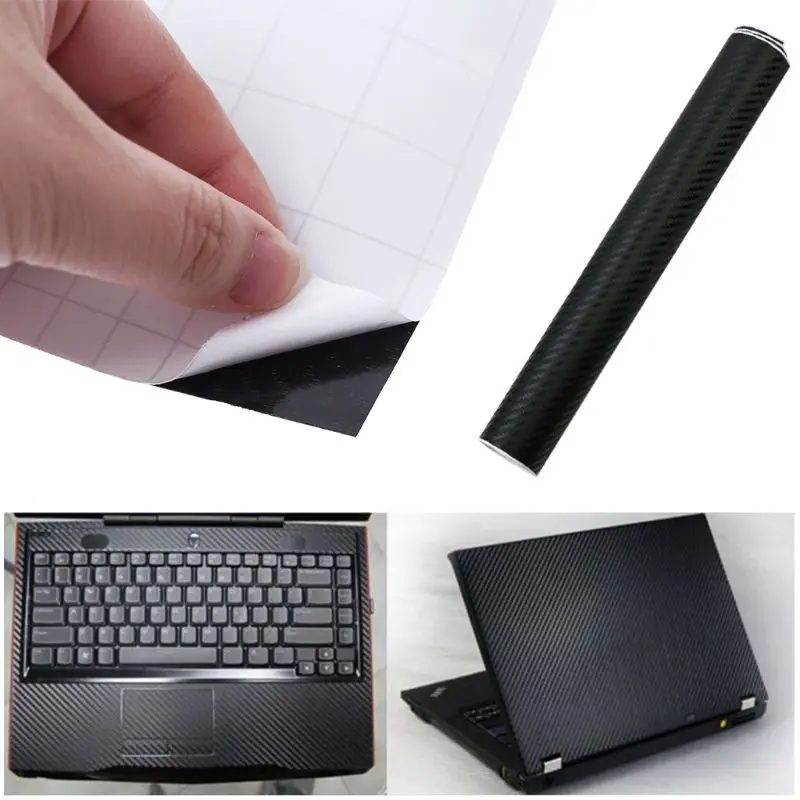 3D Carbon Fibre Skin Decal Wrap Sticker Case Cover Voor 17 "Pc Laptop Notebook K1AA