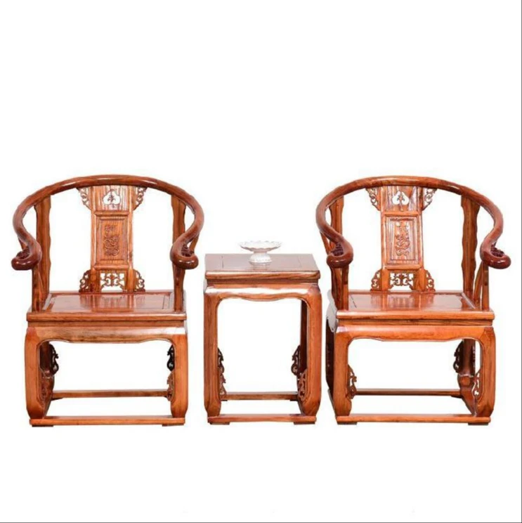 

High back endorsement table chair thick master chair single residential chair leisure prop semi round chair tea table chair