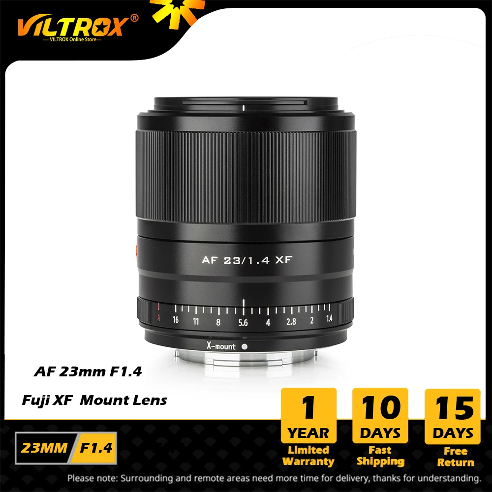 

Viltrox 23mm F1.4 Auto Focus Lens Aperture Portrait Lens Wide Angle Lens for fujifilm fuji X Mount X20 X-T20 X-T100 Camera lens