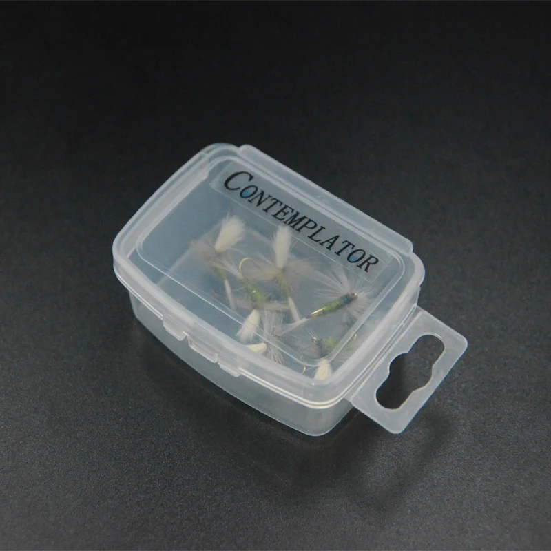 CONTEMPLATOR 6pcs/box 14# Baetis Parachute olive body dry flies bait simulating baetises hatches surface water fly fishing lures