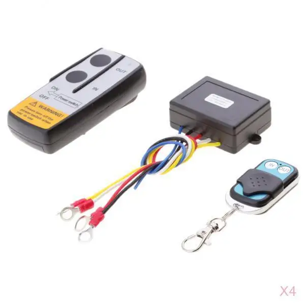 4x 12V / 50ft Wireless Remote Control Kit For Truck For Jeep ATV Winch KLS-205/2