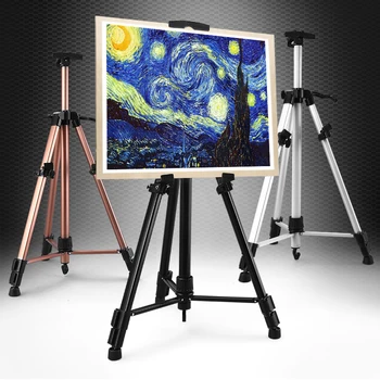 High quality Adjustable Tripod Painting Easel Stand Aluminum Alloy Canvas Paint Holder Display Art Supplies for Painting