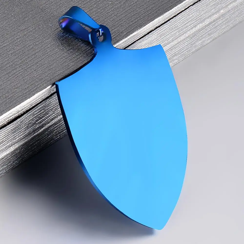 3pcs Stainless Steel Military Army Pendant for Custom Engraving  Dog Tag Wholesale Shield Shape Necklace Jewelry Accessories