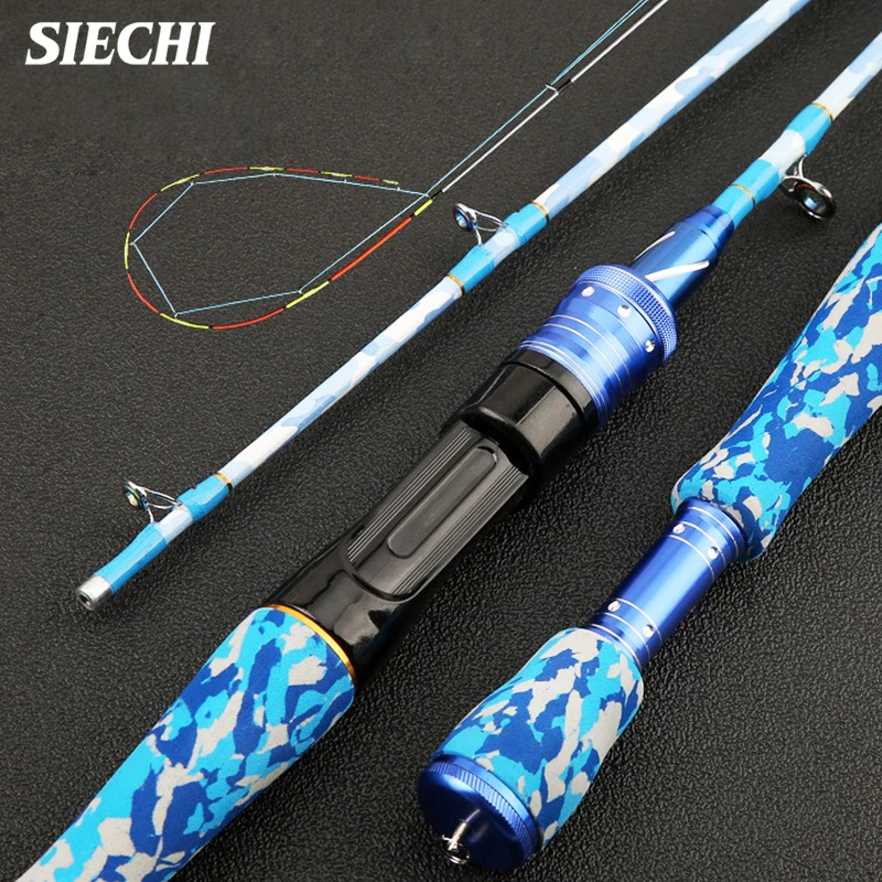 SIECHI New Feeder Fishing Rod Lengthened Handle 2 Sections Fishing Rod L Power Carbon Fiber Travel Rod Fishing Tackle