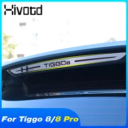 Embellecedor de luz de freno, lámpara de advertencia trasera Exterior, pegatina, pieza de decoración de estilo de coche para Chery Tiggo 8 /8 Pro/Tiggo 8 Pro Max 2023