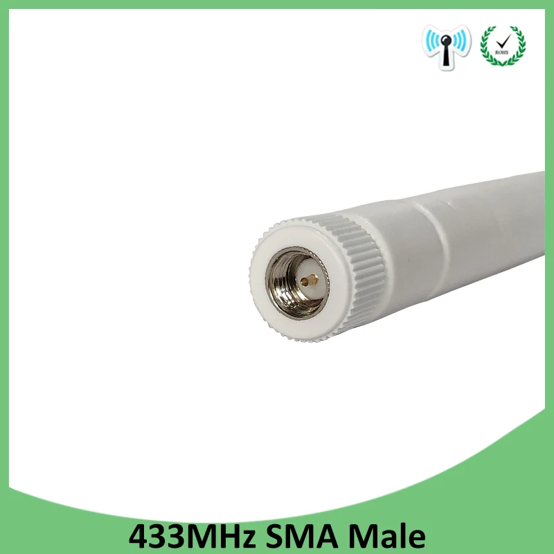 EOTH 5pcs 433mhz antenna 5dbi sma male lora antene pbx iot module lorawan signal receiver antena high gain
