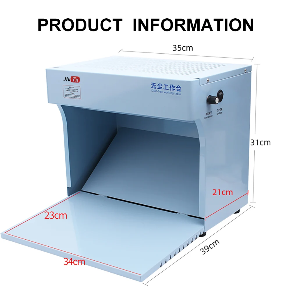 Dust Free Room Work Table With UV Lamp Light For Cutting Machine Hydrogel Hydraulic Film Laminating Mobile Phone Repair Tool Set