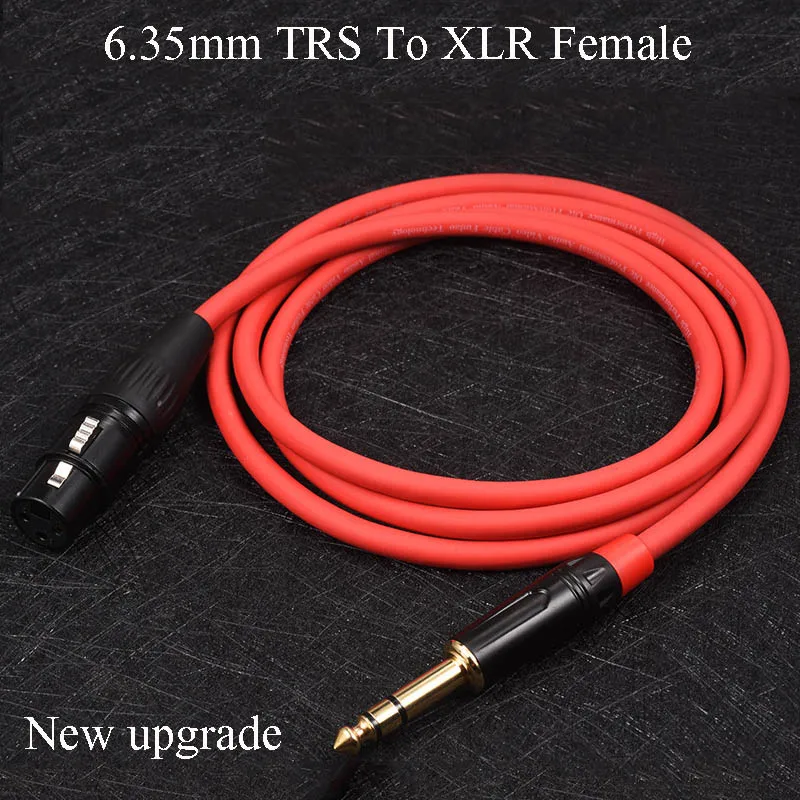 Gusuo-ケーブルマイク用コネクタ1/4 ",6.35mm,オスおよびメスプラグ付きxlr 3p,0.5m-30m