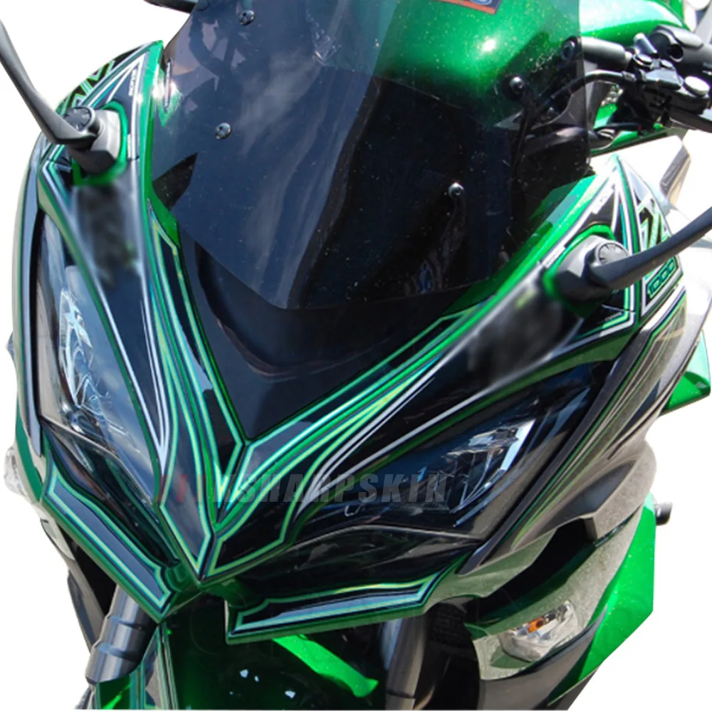 For Kawasaki Z1000SX 2017-2019 z1000 sx Motorcycle Front Fairing Motor Number Board 3D Gel Protector padDecorative Decal