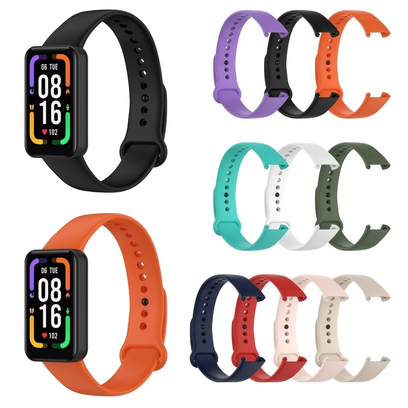 Bracelet en silicone étanche pour montre de sport, bracelet de remplacement, ceinture anti-transpiration, adapté pour Redmi Smart Band Pro