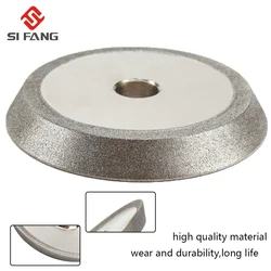 78mm Mạ Điện Kim Cương Đá Mài Cốc 60 độ Cho Hợp Kim Vonfram Dụng Cụ Mài Dụng Cụ Cắt 78mm