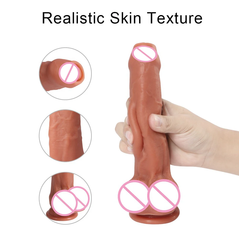 ManNuo Realistic Foreskin Dildo for Women Sex Toy Strap on Pants Dildo Big Dick with Suction Cup Huge Penis Female Adult Product