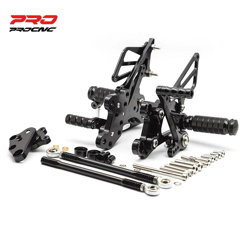 For Honda CBR600RR ABS 2009-2019 Motorcycle Rearset Footpeg Footrest Rear Set Adjustable Aluminum Footrest Pedal Foot Peg