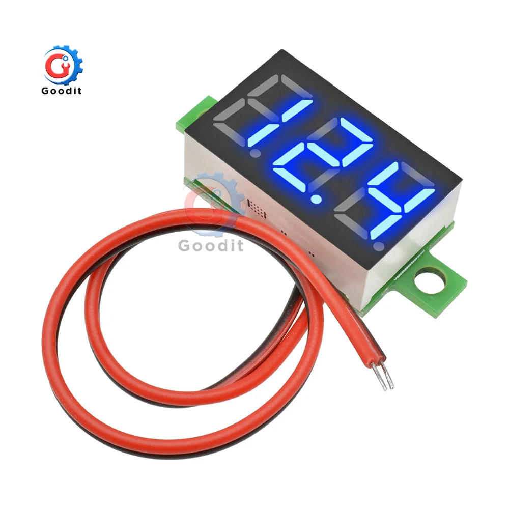 0.36\'\' Mini Digital Voltmeter Voltage Tester Meter DC 4V-32V LED Screen Electronic Parts Accessories Digital Voltmeter 12V 24V