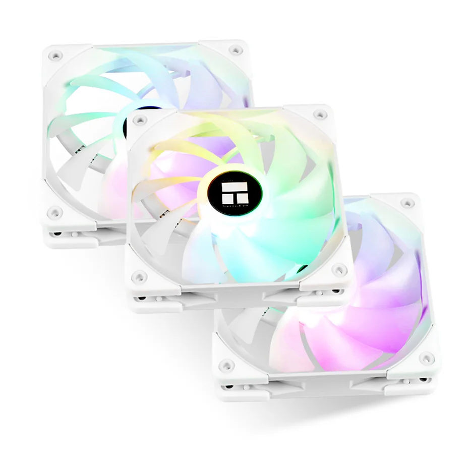 Thermalright TL-C12W-S X3 ARGB 120mm 3 in 1 Case Cooling Fan 4pin PWM Silent CPU Cooler Fan 5V 3PIN ARGB With 17 Colorful Modes