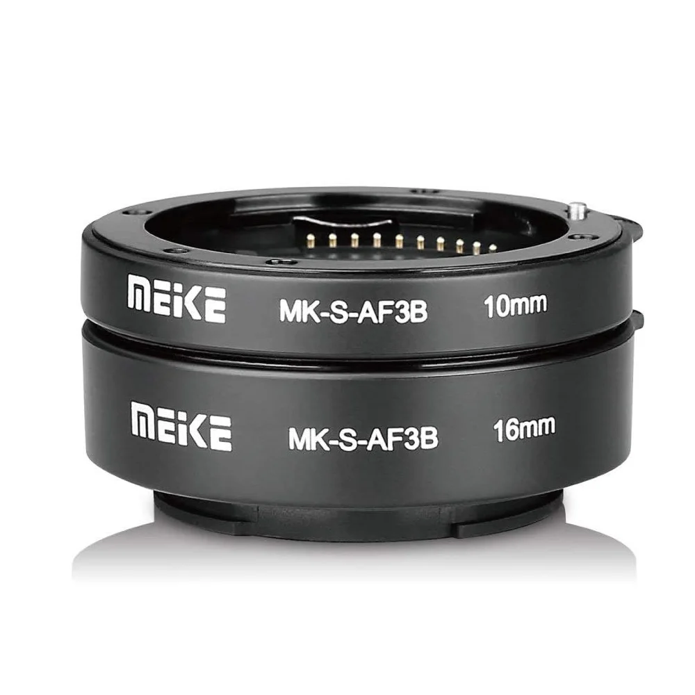 Meike Auto Focus Macro Extension Tube Ring for Sony E-Mount /for M4/3 Mount A6300 A6000 A7 A7II A7III NEX-7 NEX-6 NEX-5 GH5 GH4