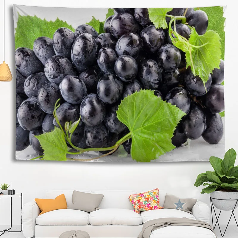 Custom Grape Tapestry wall hanging tapestry home decoration rectangle bedroom wall art tapestry 140X250cm