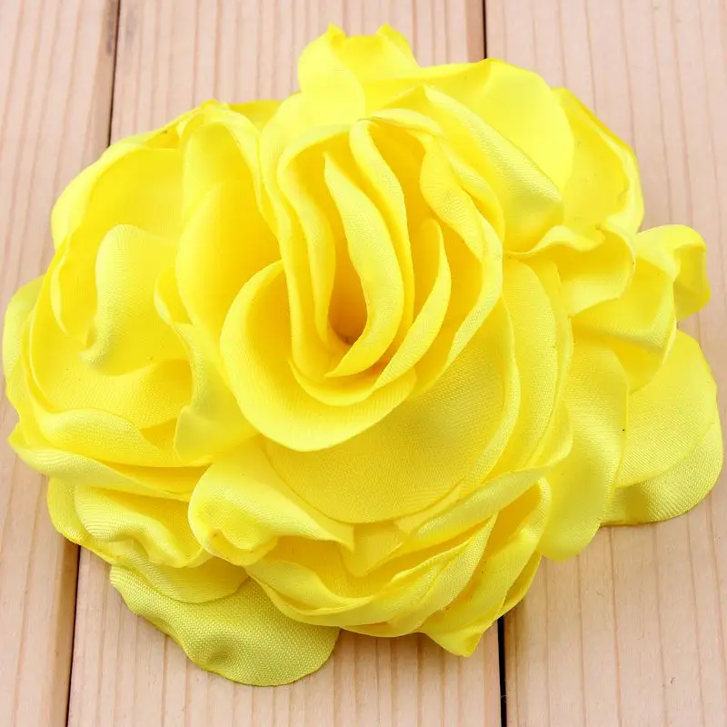 5 sztuk/partia 8CM 20 kolorów noworodek Vintage miękka sztuczna tkanina bukiet kwiatów na ślub panna młoda girlanda dom Flores tkanina kapelusz — zdjęcie 4