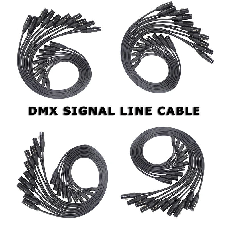 

10 Pcs 3 PIN DMX Cable 1M /2M /3M /4M /5M DMX Signal Line Cable