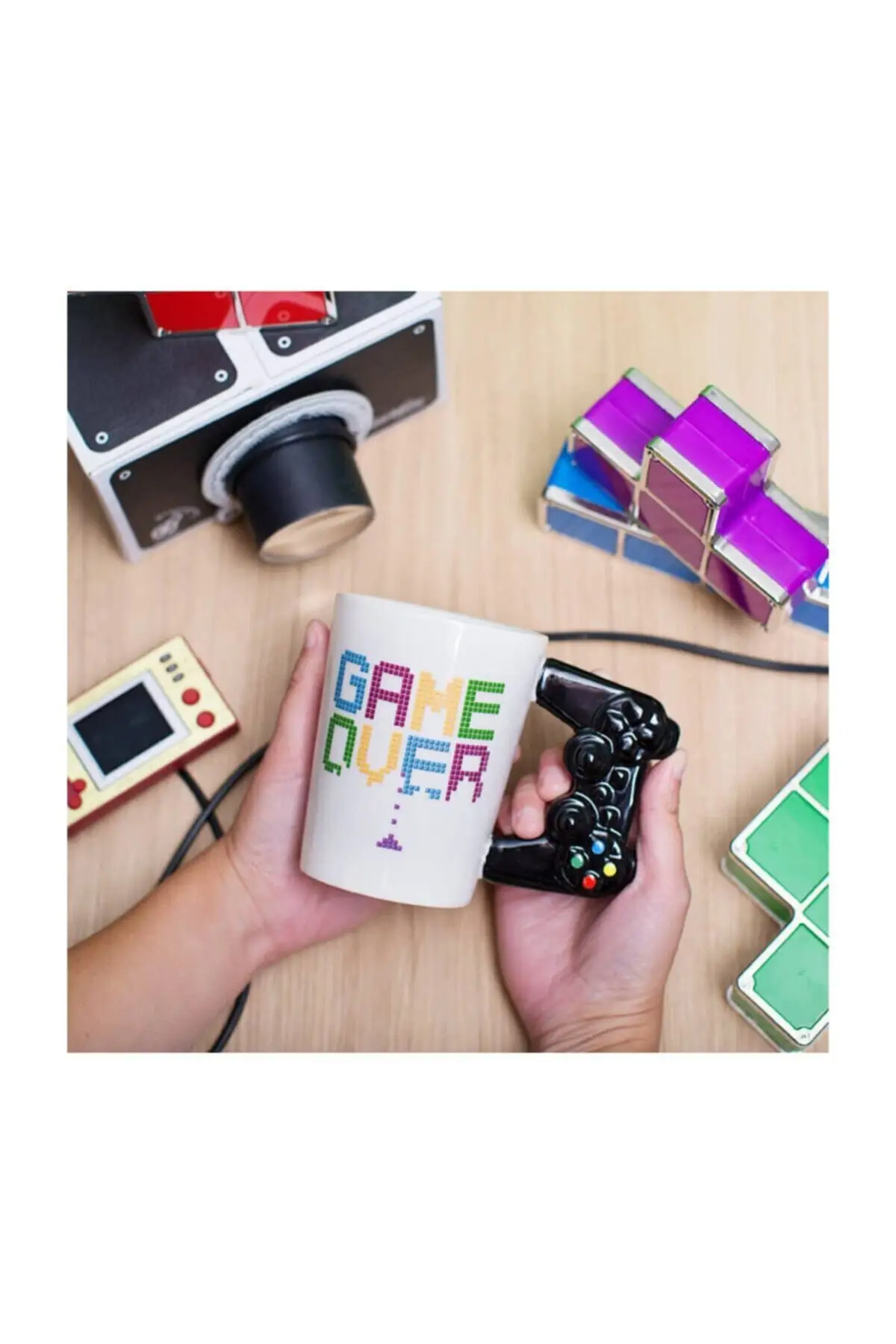 Game Over Joystick Design Cups Porcelain Mugs Products For Tea And Coffee Office And Home Decoration Warm Keeping Thermos