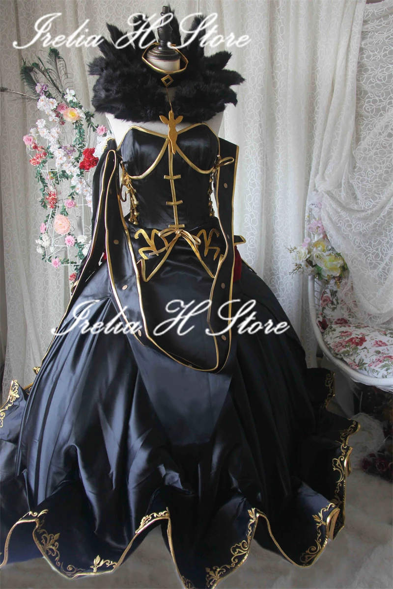 Irelia H Store Fate/Grand Order Cosplay Semiramis Cosplay Costume Black Dress female Custom made size