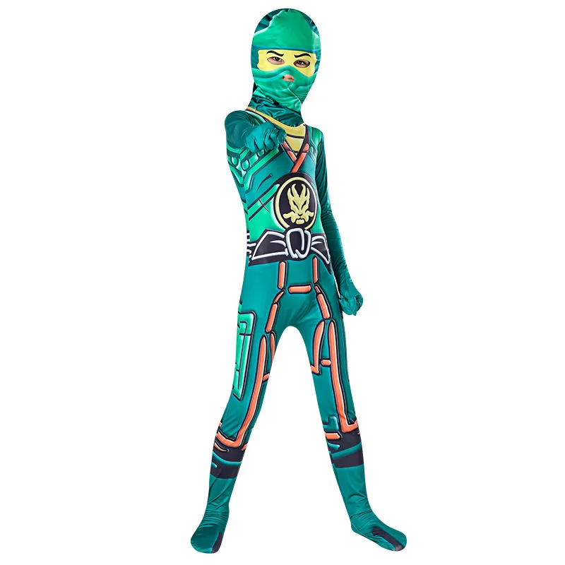 Ninjago Costume Boys Costumes Children Fancy Party Dress Up Carnival Halloween Costume for Kids Ninja Cosplay Superhero Jumpsuit