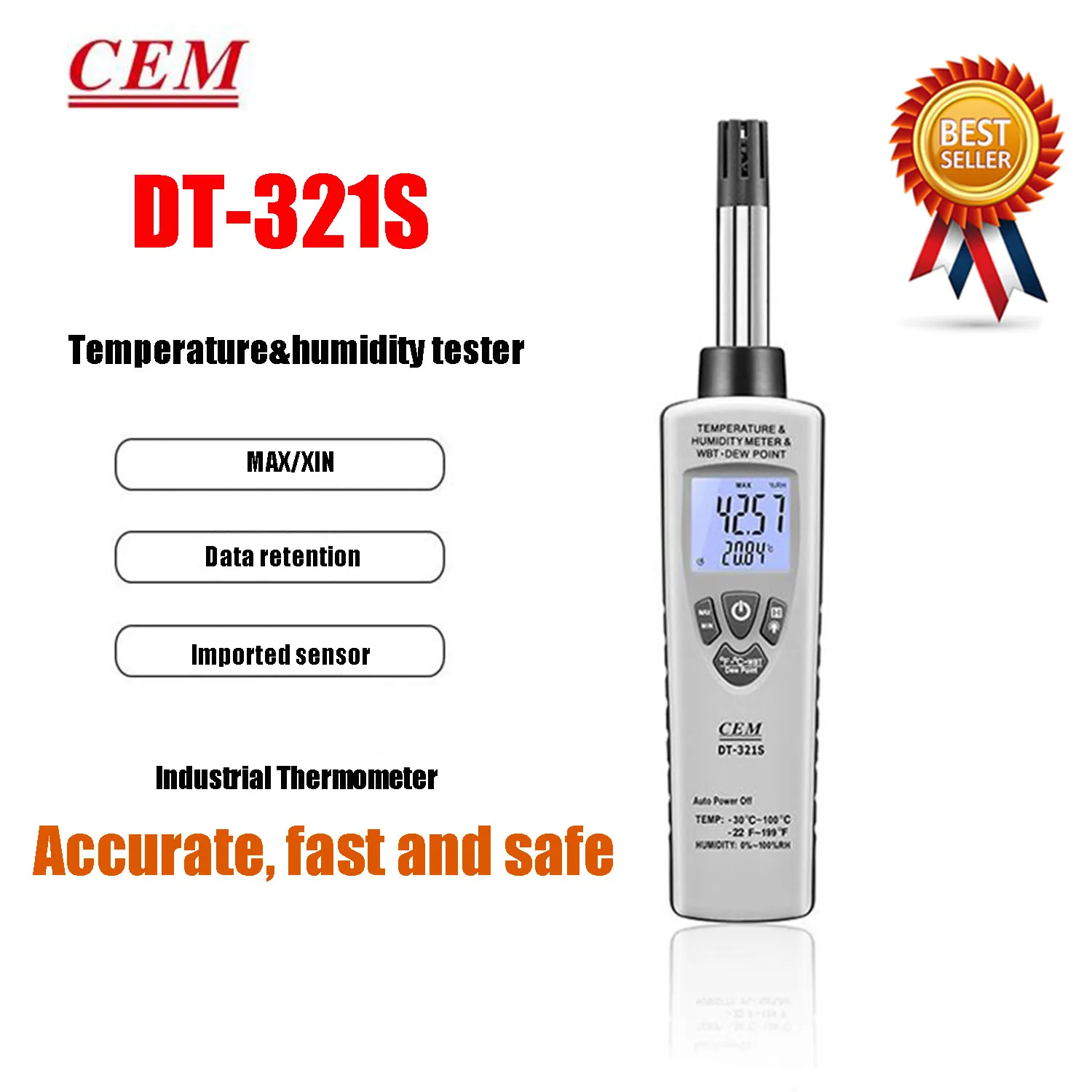 CEM DT-83 DT-322 DT-615 DT-625 DT-3321 DT-321S Professional Temperature&Humidity Instrument Dew Point Wet Bulb Industrial Use