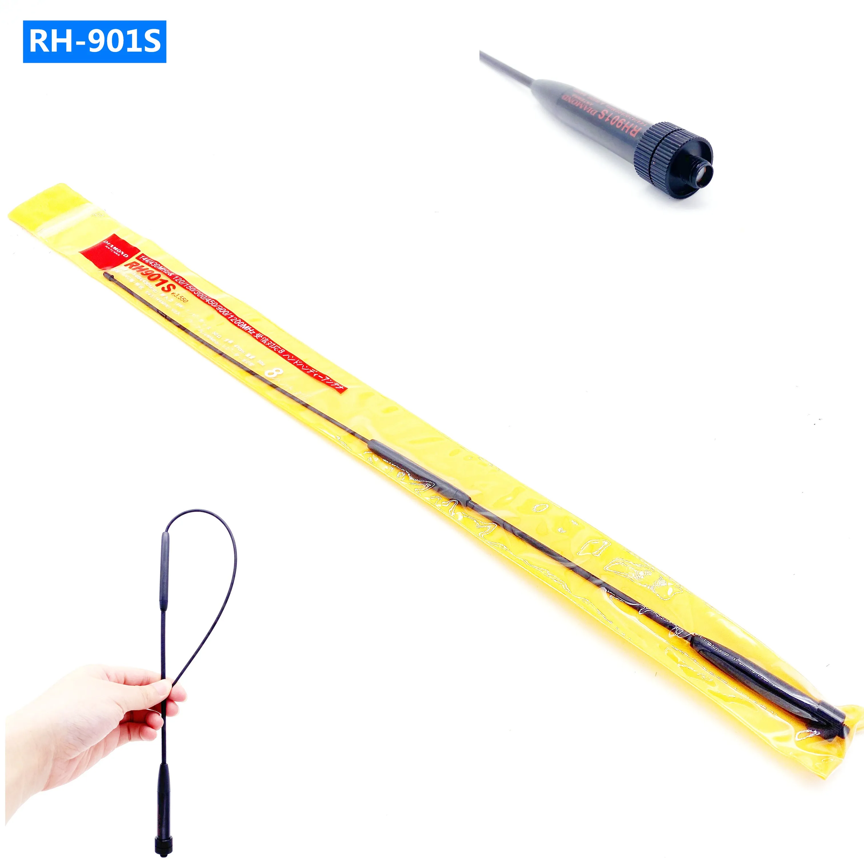 Diamond RH901S SMA-Female Dual Band 144/430/MHz wide Band Antenna For Baofeng Walkie Talkie UV-5R/5RE UV-82 Two Way Radio