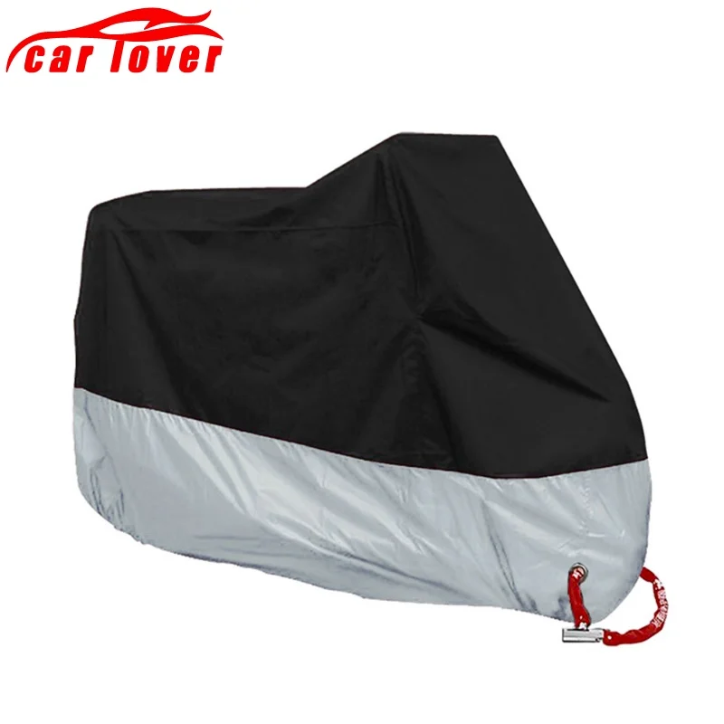 190T Motorcycle Cover Outdoor Motorcycle Waterproof Rain UV Anti Indoor for Scooter Dustproof Scooter Covers Waterproof S-4XL