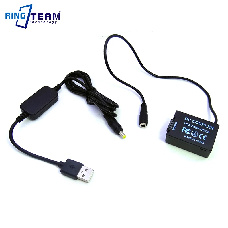 

USB Cable DC Adapter BMB9 DCC6 Coupler for FZ40K FZ45K FZ47K FZ48K FZ60 FZ62 FZ70 FZ72 FZ80 FZ82 FZ100K FZ150K Cameras