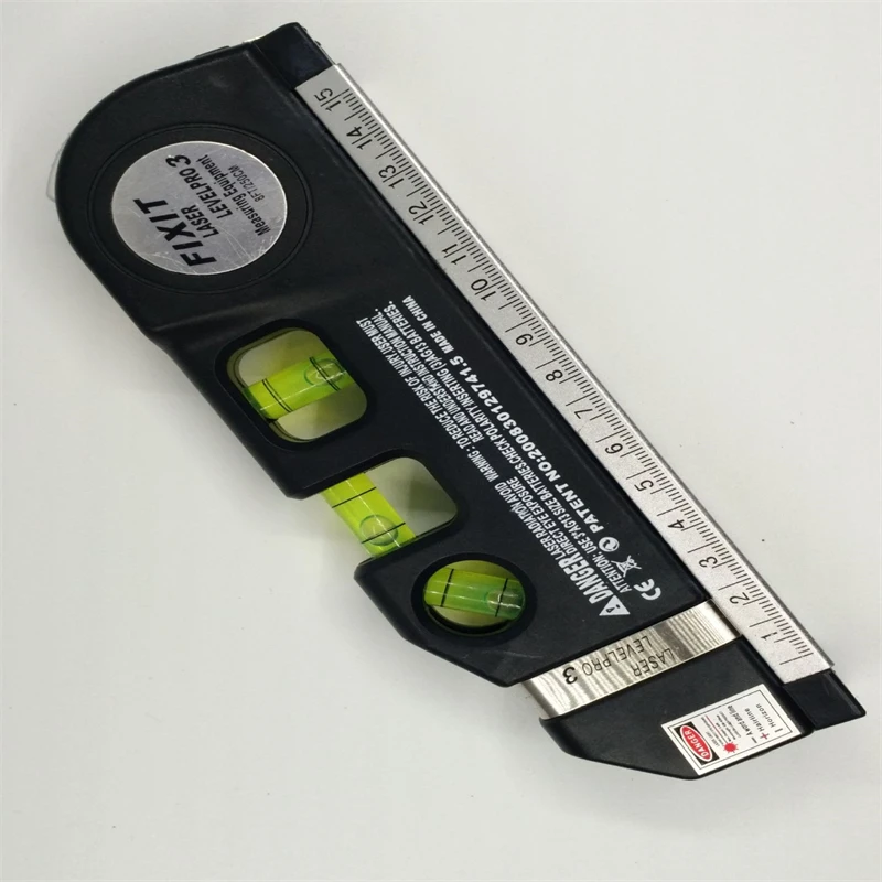 Laser Level Horizon Vertical Measure Tape Horizontal Ruler Infrared Level Measure Level Laser Cross Line Aligner Bubbles Rulers