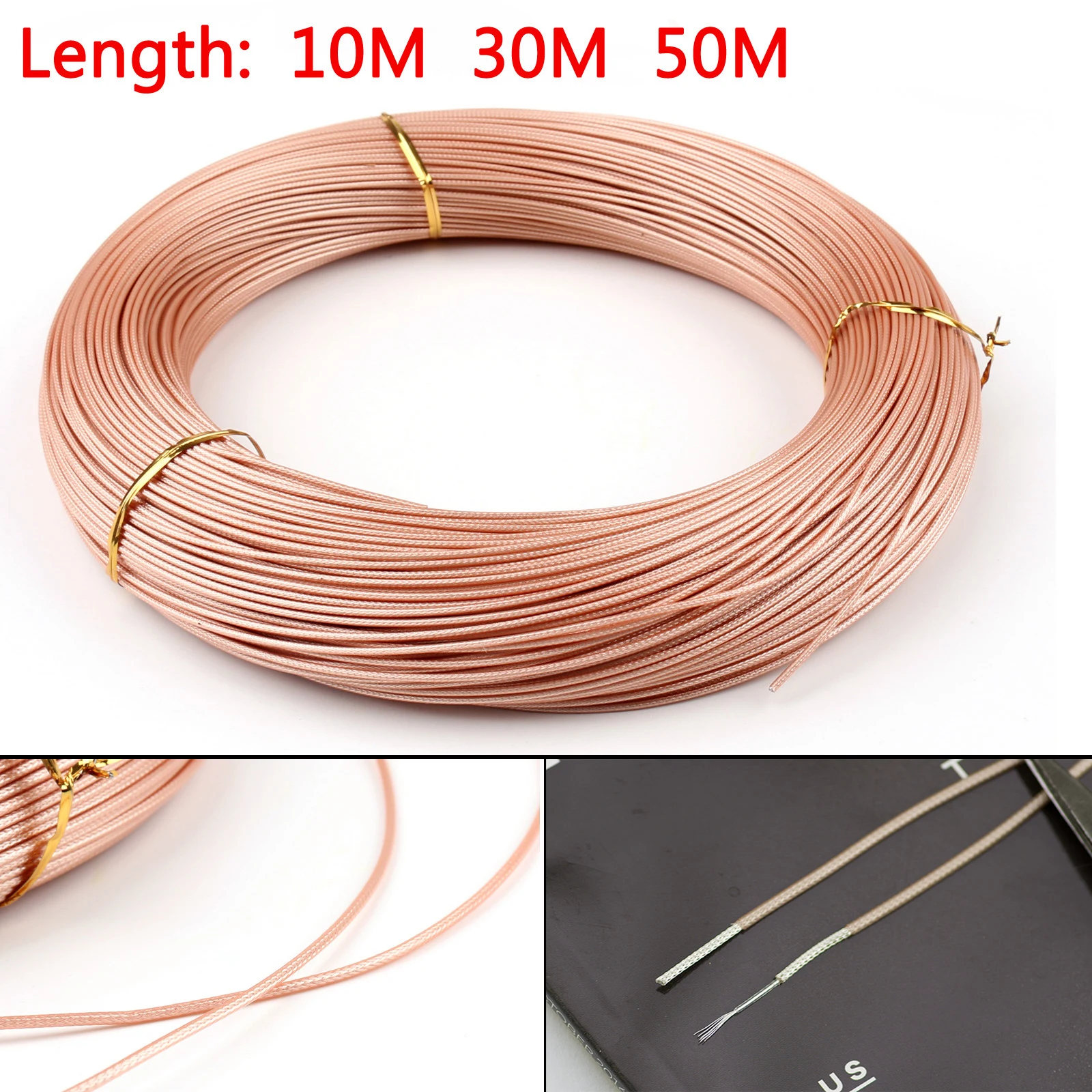 

Коаксиальный радиочастотный кабель RG178, de Cable de 50 Ом, M17, M93-RG178, Coax, Coleta, 10 м, 30 м, 50 м