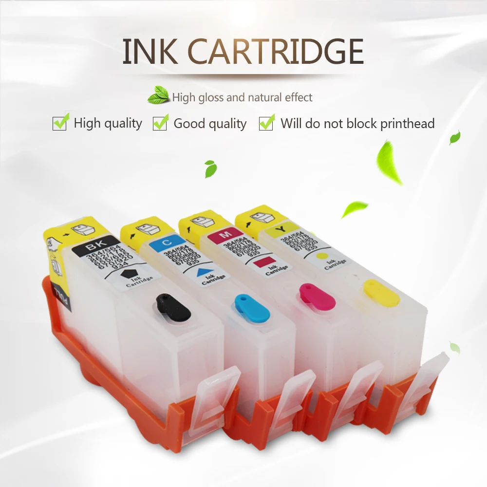 4 pcs/set Refillable Ink Cartridges For HP 655 Empty for HP 3525 4615 4625 5525 Deskjet Printer with ARC Chips On High Quality