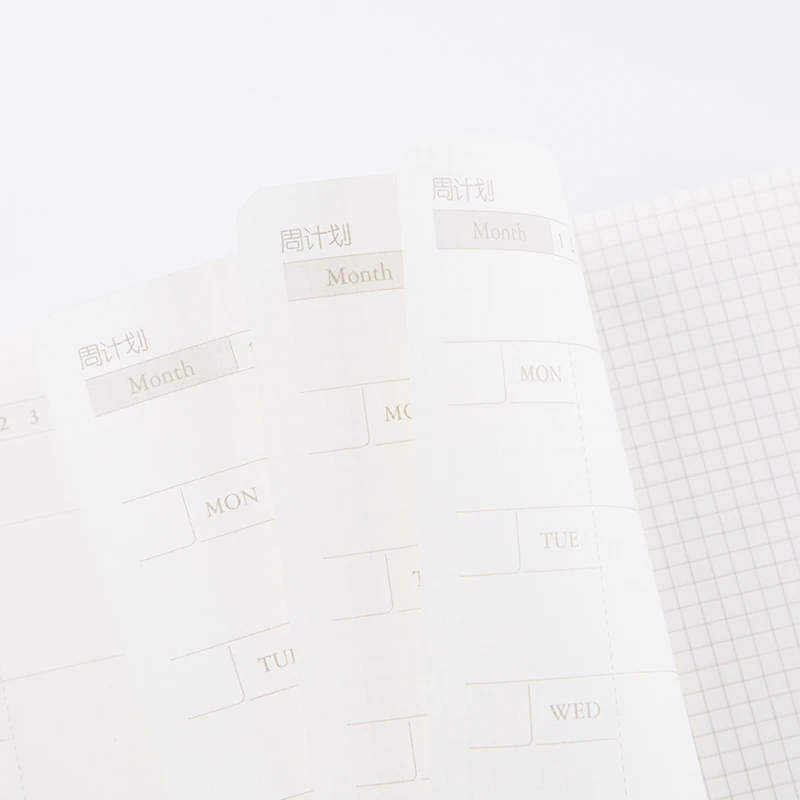 كينبور أسبوع دفتر الصعب الوجه مذكرات صغيرة نمط الأسبوع اليد المحمولة دفتر الإبداعية كفاءة كتاب اليد حساب مخطط