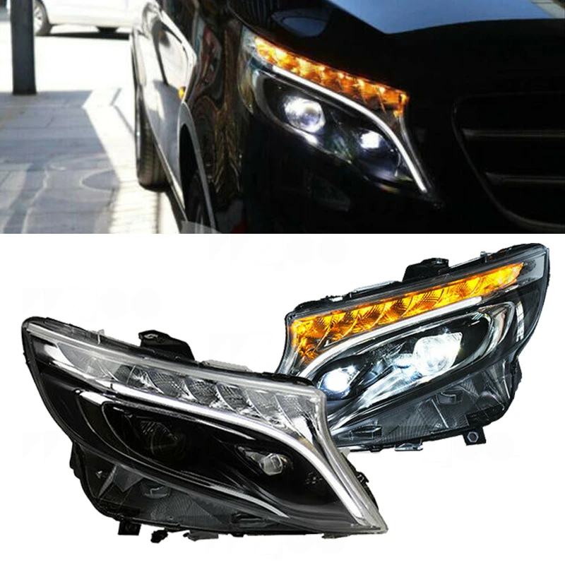 

Car Styling for Benz V260 full LED Headlight 2016-2018 for Mercedes-Benz Benz vito LED Headlight DRL Bi-LED Lens auto Accessorie