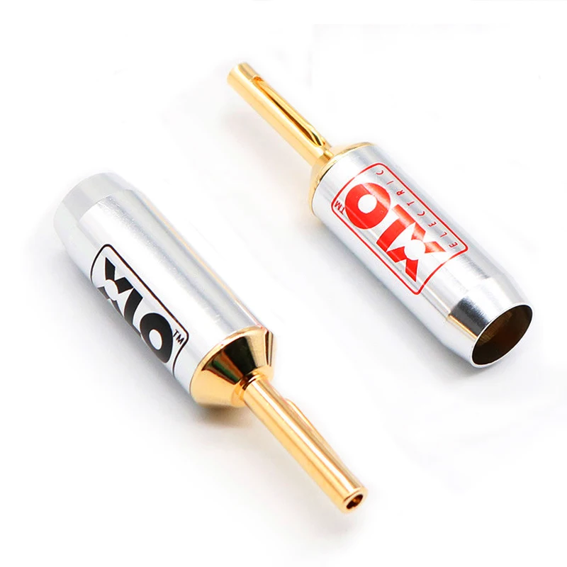 

4Pcs 24K Gold Plated Banana Connectors Banana Plug For Speaker Cable BA1425