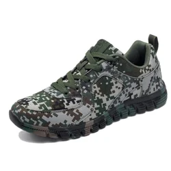 Men's Outdoor Canvas Sneakers Lovers Military Work Casual Shoes Men Camouflage Breathable Desert Jungle Walking Shoes Women Wear