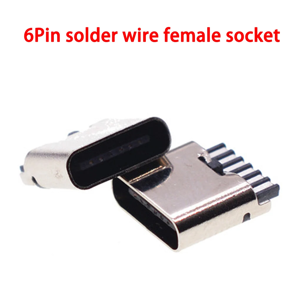 10 قطعة 20 قطعة صغيرة مايكرو 6 دبوس سلك لحام الإناث USB موصل جاك شحن ميناء المقبس الطاقة لينوفو سوني هواوي الهاتف اللوحي